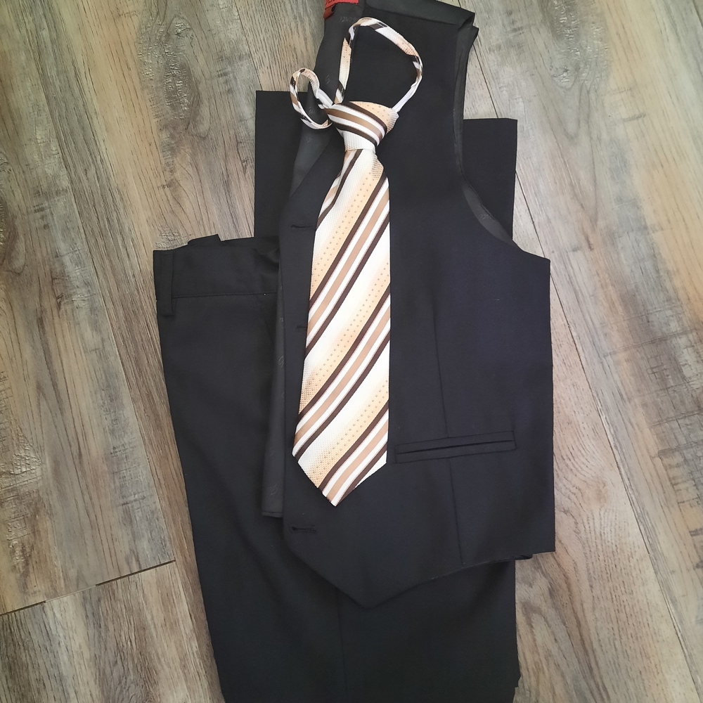 Classic Black and Brown Vest Matching Sets